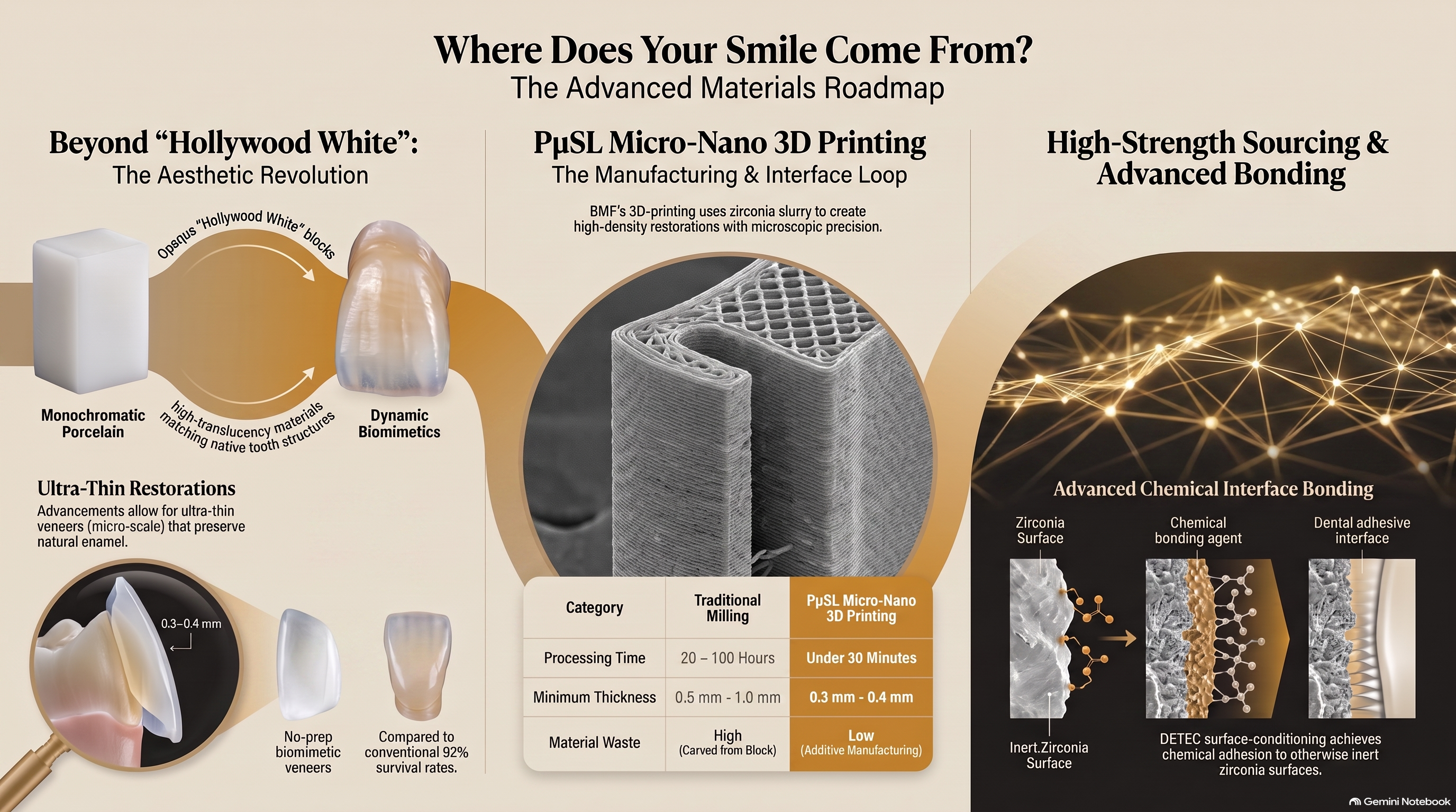 Advanced dental materials roadmap