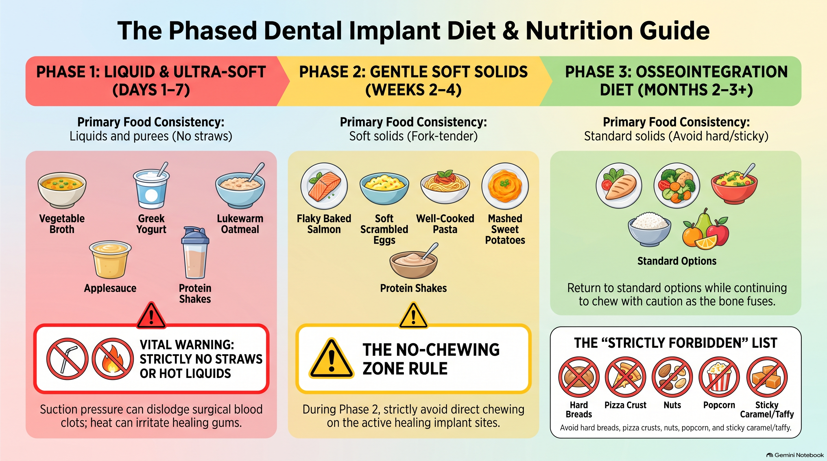 Implant Diet Nutrition Infographic